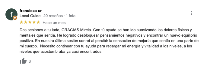 home -Mireia diaz reseña google