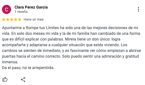 ROMPE TUS LIMITES - TESTIMONIO