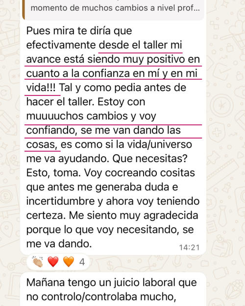 poder femenino -taller - lideratu poder- testimonios1